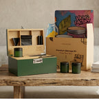 Premium Wooden Stash Box Kit with Rolling Tray & Accessories