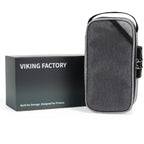 Gray Smell Proof Bag with Lock Gift Set – Includes 3 Glass Jars, 3 Pre-Roll Storage Tubes, Rolling Papers & Sealed Bags